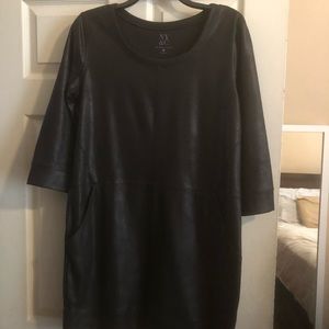 NY & Co faux leather dress